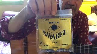 Review of Savarez 520 B Nylon Classical Guitar Strings - Bill Romansky