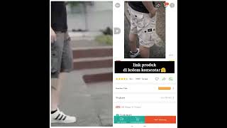 Rekomendasi Celana Pendek Cargo Pria | Racun Shopee link produk di kolom komentar #shorts