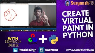 Create a Virtual Paint Program in Python - Step-by-Step Tutorial | Coding | Suryanhsk #coding