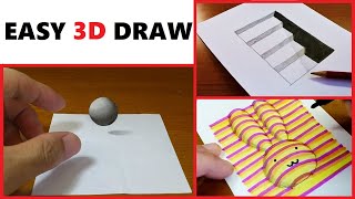 Very Easy！3D drawing tutorial compilation ｜speed drawing art on paper