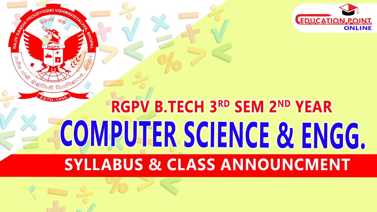 Syllabus Computer Science Engineering (CSE) RGPV B.Tech 3rd Sem 2nd ...