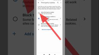 Set this settings for Cookies in Google Chrome browser #shorts ❤❤😘
