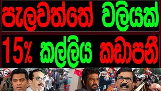 පැලවත්තේ වලියක් 15% කල්ලිය කඩා පනී.CARTOON