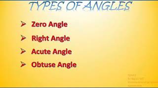 math//Types of angle// கோணங்களின் வகைகள்