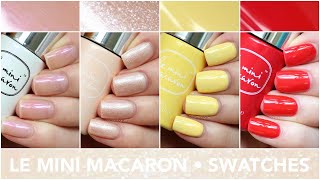 GIVEAWAY! [CLOSED] + New Le Mini Macaron Swatches \u0026 Lemon Nail Art || caramellogram