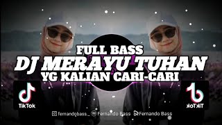 DJ AKU COBA MERAYU TUHANKU || SLOW FULL BASS🎶REMIX TERBARU 2024 BY FERNANDO BASS