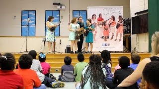Poe Magnet Elementary learns about bluegrass music
