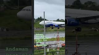 Andaman port Blair veer sawarkar airport✈️ flight✈️ Indigo #youtubeshorts