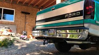 1992 f150 4.9 I6 with dual glass pack exhaust