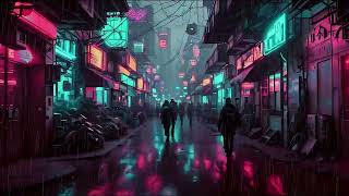 Rain Study music - [Lofi chill Hip-Hop] -  Neon street Trip visualizer - Musica para estudiar