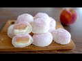 Peach Momo Mochi | Daifuku 大福 | Japanese Recipe | wa's Kitchen