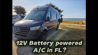 DIY 12v mini split A/C custom underbody mounted on a Sprinter Van Treeligo Chinese air conditioner