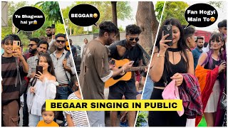 5 Beggar (भिखारी)Group Singing Hindi Songs | Delhi Public Shocking😱 Reactions Prank Video| Jhopdi K