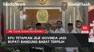 Sah! Jeje Govinda dan Asep Ismail Resmi jadi Bupati dan Wabup Bandung Barat Terpilih | Sindo Flash