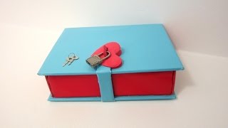 How to make a Book Box with a Lock |