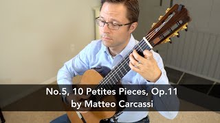 Andantino, No.5, Op.11 by Carcassi for Classical Guitar