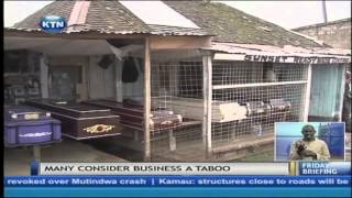 Woman behind coffin making business