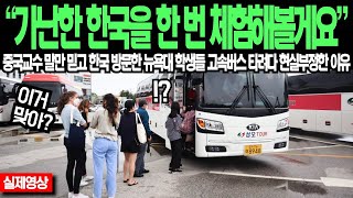 가난한 한국 체험한다던 뉴욕대 학생들, 고속버스 터미널에서 충격받고 현실부정한 이유