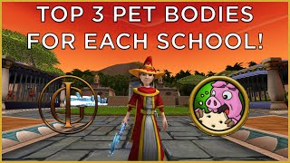 Wizard101: Top THREE Pet Bodies for EACH SCHOOL!