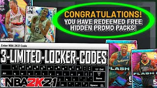 3 NEW *HIDDEN* LIMITED LOCKER CODES 2K21 + OPENING PRIZE PACKS! (NBA 2K21 MyTEAM)