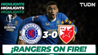 Highlights | Rangers 3-0 Estrella Roja | UEFA Europa League - 8vos | TUDN