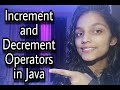 Java Basics - Increment Decrement Operators