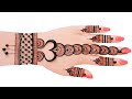 Easy Top Arabic mehndi design-weddingDulhan special #mehndidesign-simple#henna #madhi#eid #mehandi