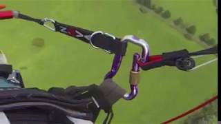 Paragliding Crash.The carelessness of the pilot. DANGER!