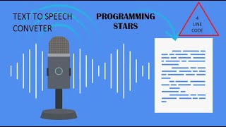 Text to speech converter in Python in just 4 lines code | #coding #python #programming