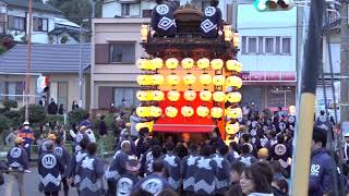 常滑祭・常滑地区祭礼2019 MAH03466一六曳き別れ 山方「常山車」