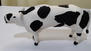 Clay sculpting:How to make Realistic cow (Brahman cattle)