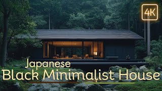 Japanese Black Minimalist House  The Art of Simplicity and Contemporary Architecture