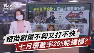 疫苗不夠打又打不快! 拚七月覆蓋率25%可達標?【TVBS說新聞】20210710