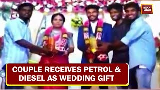 Newly-Wed Couple Receives Petrol-Diesel As Wedding Gift: Image Of The Day