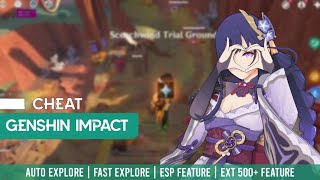 Auto Explore Route GENSHIN IMPACT CHEAT Fast \u0026 Easy Explore Tutorial