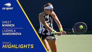 Greet Minnen vs Liudmila Samsonova Highlights | 2021 US Open Round 2