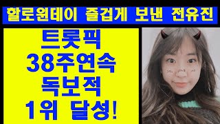 할로윈데이를 즐겁게 보내는 전유진/트롯픽 38주연속 압도적1위 달성