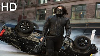 Nick Fury Assassination Attempt - Car Chase Scene-Captain America: The Winter Soldier- Awesome Clips