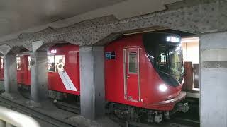 新高円寺駅｜東京メトロ丸ノ内線2000系電車2121F、地下鉄の発車。R6/10。Tokyo Metro Marunouchi Line Shin-koenji Station JAPAN TRAIN