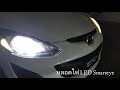 เปลี่ยนหลอดไฟหน้า led ในรถ mazda 2