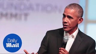 Obama weighs in on Trump, Twitter and current affairs in December - Daily Mail