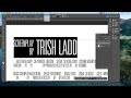 Installing and Using Custom Fonts (mac/photoshop)