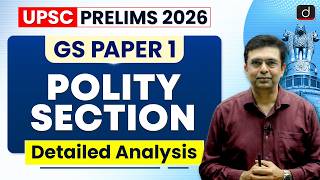 UPSC Prelims 2026 GS Paper Answer key | Polity Section Detailed Analysis | Drishti IAS English