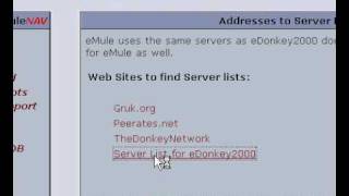 Récuérer une liste de serveurs pour eMule (Tuto-land.fr)