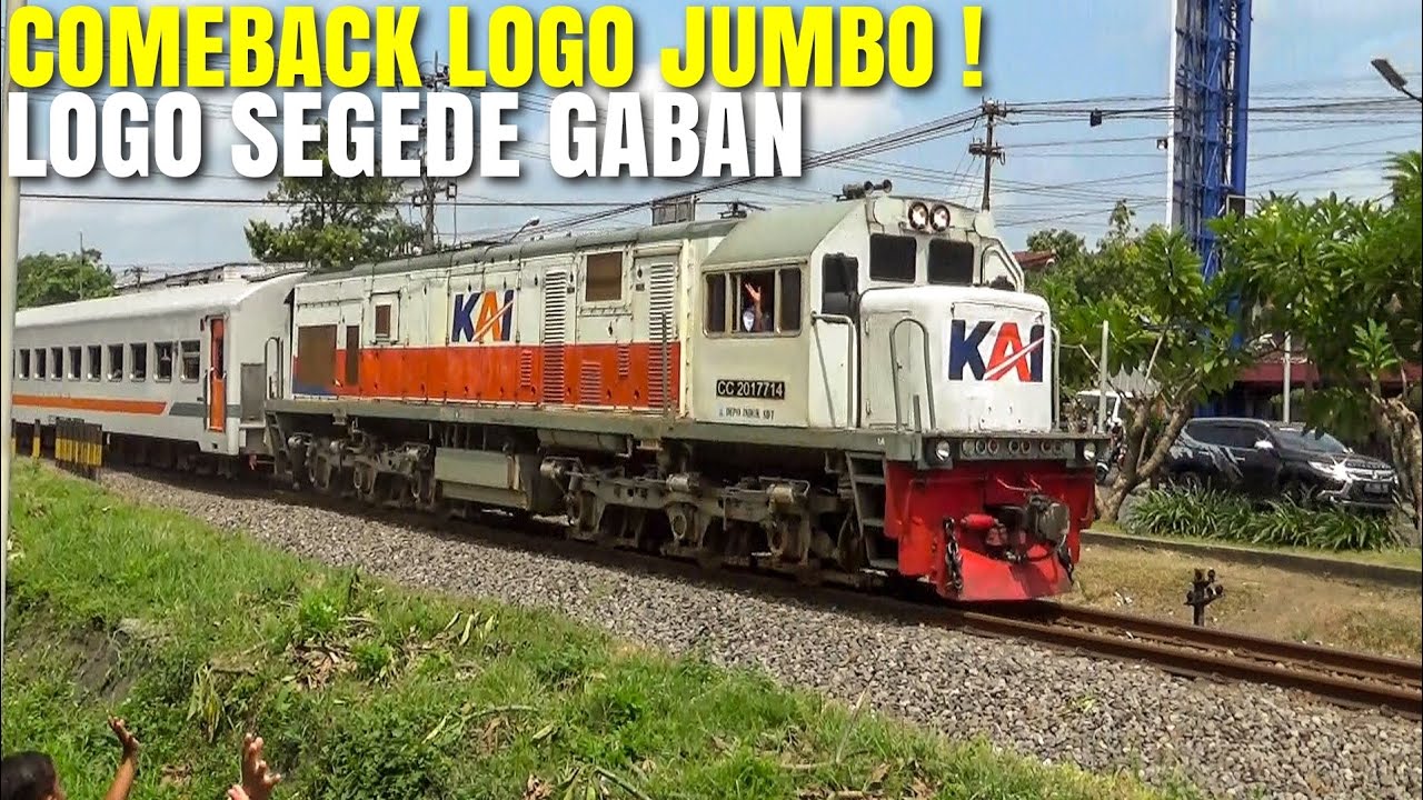 Lokomotif Cc201 Ber Logo Super Jumbo Segede Gaban Menarik Ka Lokal