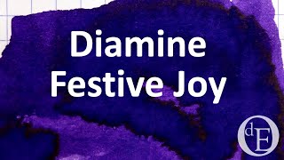 Diamine Inkvent Calendar 2021 - day 19 - Festive Joy