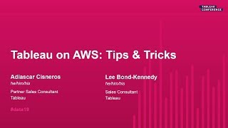 Tableau Server on AWS: Tips and Tricks