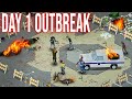 Day 1 Of the Zombie Outbreak is INTENSE! with this Mod.