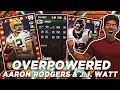 OVERPOWERED 99 OVR AARON RODGERS & JJ WATT! MADDEN 17 ULTIMATE TEAM