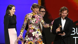 Taylor Swift makes Grammys history with 'Folklore' win becoming first